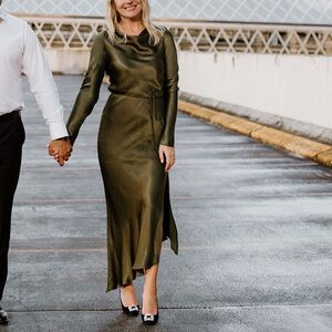 bec + bridge Long Sleeve Olive Dress